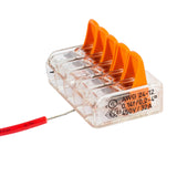 WAGO 221 series 1 wires input to 4 outputs lever connector - LEDUpdates
