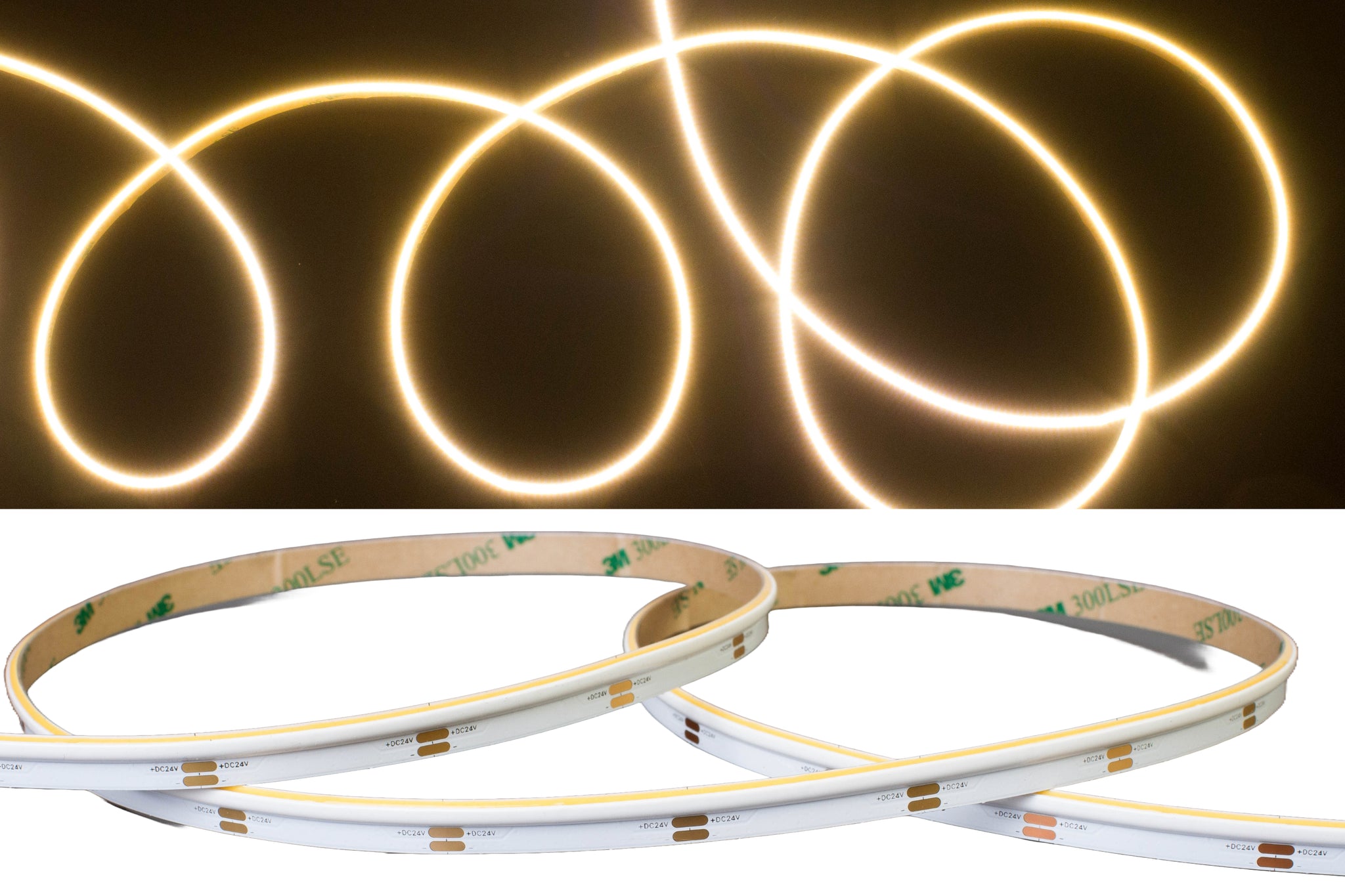 Led Module 3000k 24v 24v COB side emitting series 3000K LED strip light | LEDUpdates