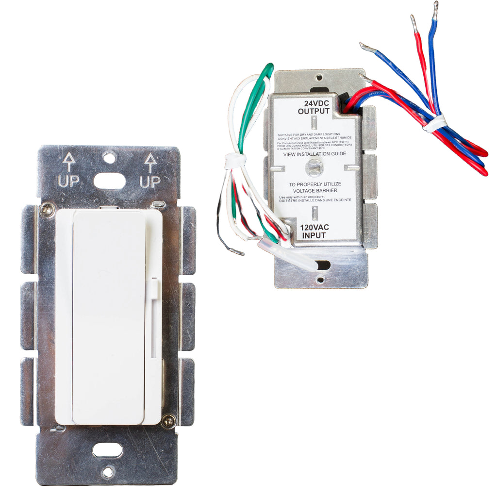 UL listed 24v 160w (2x 80w channels ) Dimmable Class 2 Driver with Dimmer rocker switch