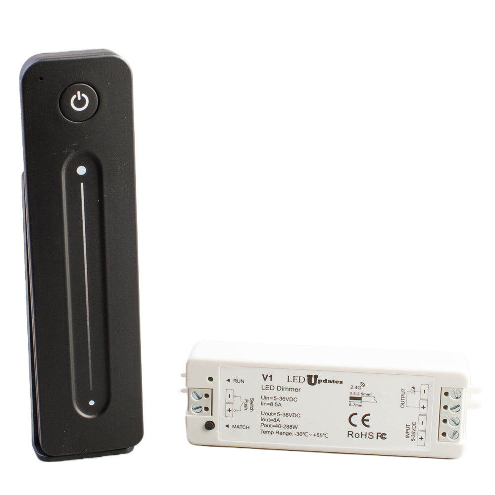LED Controller Slide Dimming Remote for Single Color 8A LED Light