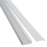 40" Ultra Wide Aluminum Channel with Cover for LED Strip Light - Fits up to two 12mm Strips (6pk)