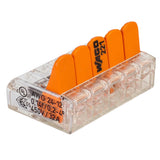 WAGO 221 series 1 wires input to 4 outputs lever connector - LEDUpdates