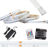 24V COB RGB + WARM WHITE 4 IN 1 MULTI COLOR CHANGE LED LIGHT + Aluminum Channel