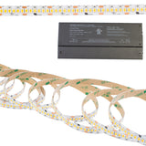 24v Ultra Premium Super Bright Series CRI 95 3000k Warm white color LED strip light + Aluminum Channel