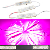 Storefront LED track + Hot Pink Z2835 Premium Super Bright LED Light