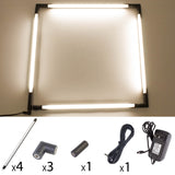 Bottom base 4 sided LED light 4000K Model FY-HS series for Showcase