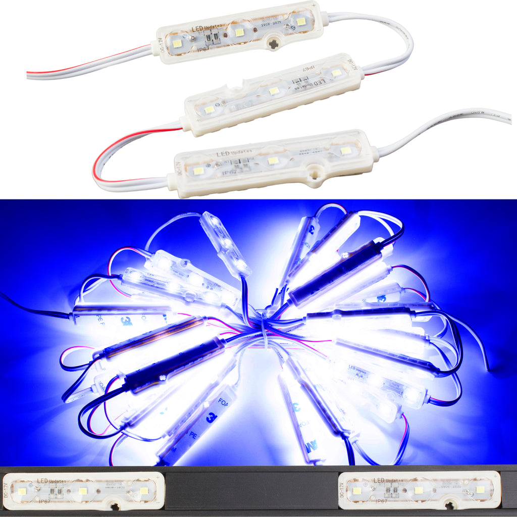 Storefront LED track + Blue Z2835 Premium Super Bright LED Light