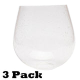 3 Pack seeded glass globe shade for light fixture