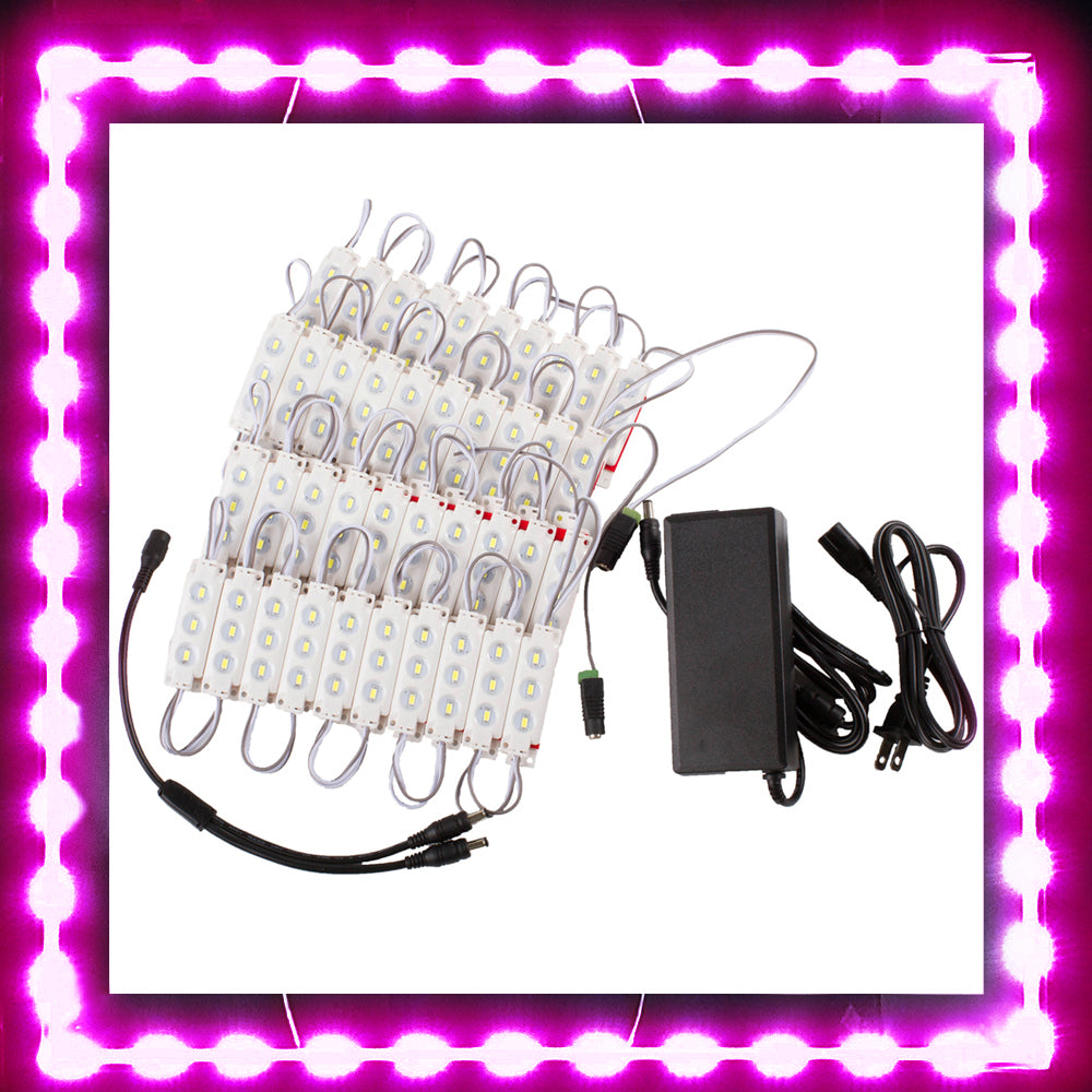 Magenta Led Module Magenta Pink S5630 Injection LED Light Modules | LEDUpdates