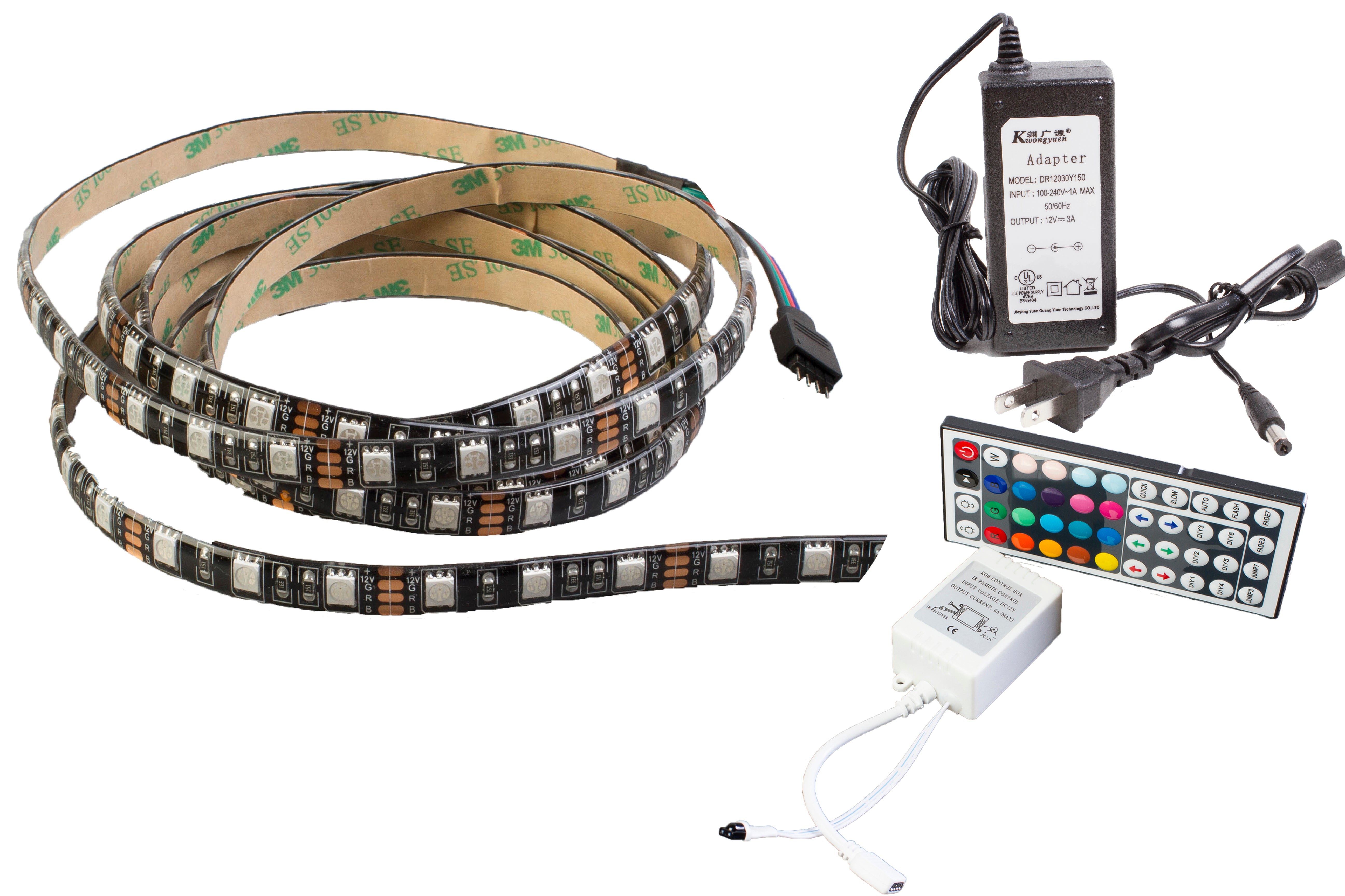 Ansættelse Forstad Kvalifikation Multicolor RGB LED light strip with UL power supply | LEDUpdates