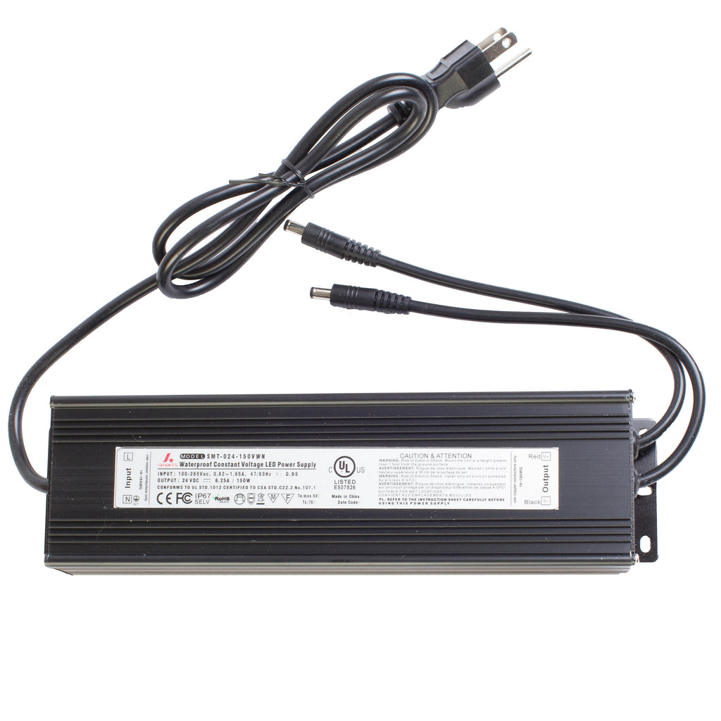 UL listed 24v 6.25 Amp 150w waterproof Power supply Driver