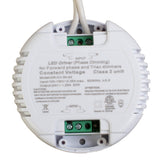 ETL Listed 24V 1.25A 30w Class 2 Triac Dimmable power supply round shape driver