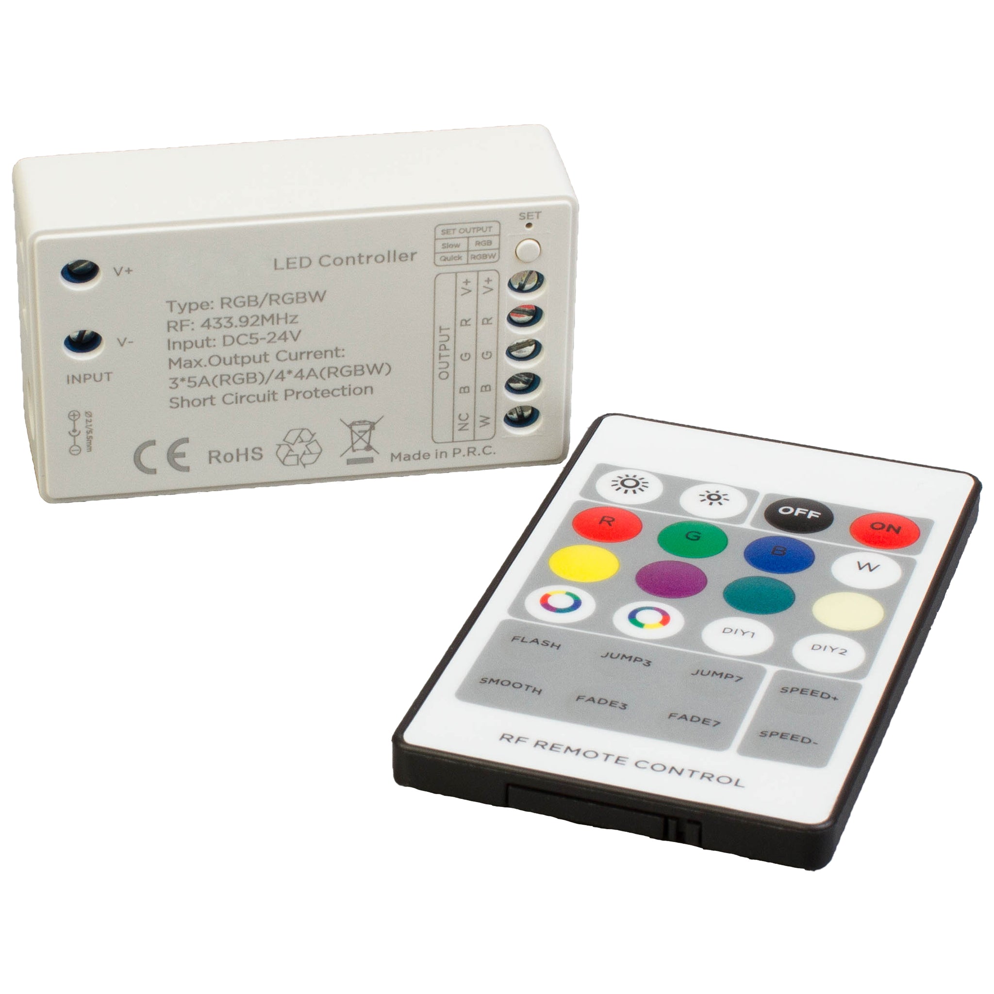 Wireless Mini RF RGB LED Light Controller | LEDUpdates