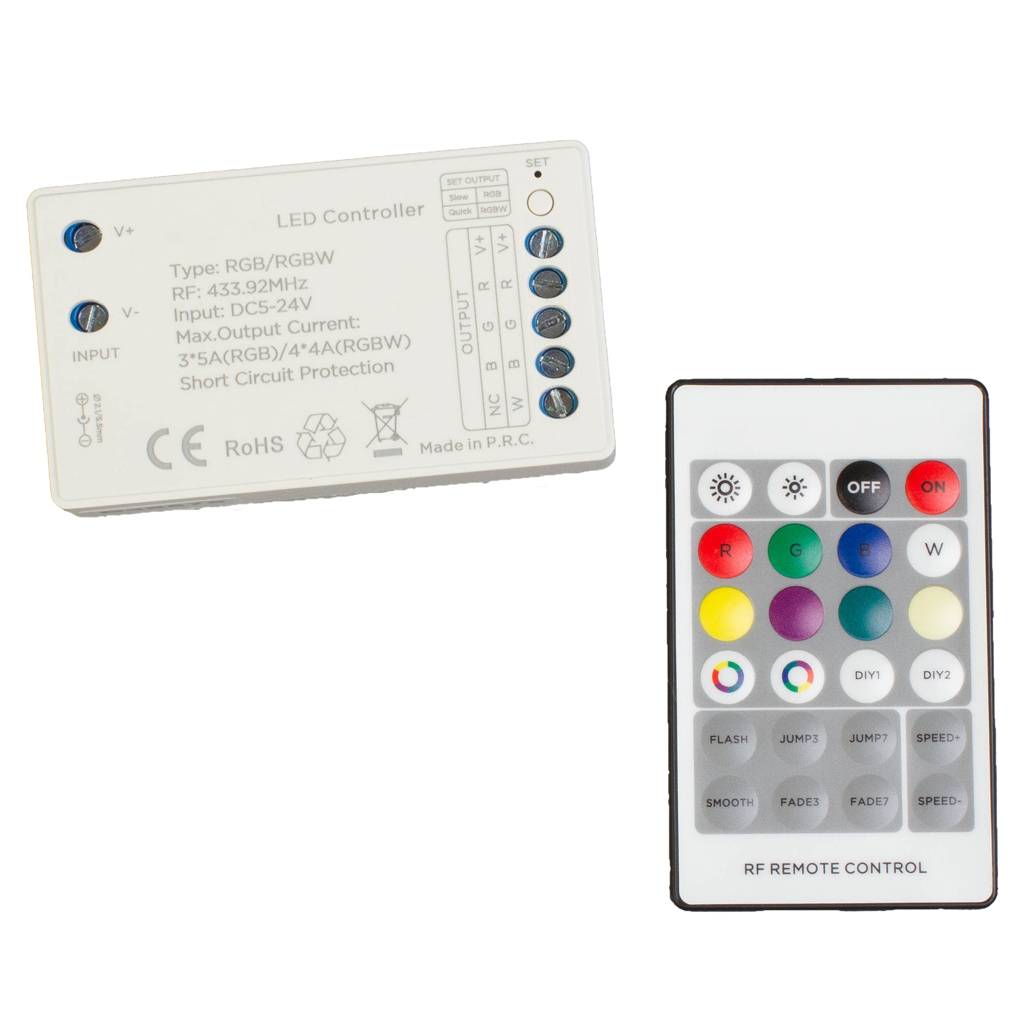 Wireless Mini RF RGB LED Light Controller | LEDUpdates