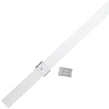 5ft U Aluminum channel with Cover & Mounting Clips for LED Strip Light - Fits 6mm to 13mm (10pk) (Medium Size)