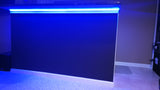 Blue TV Background LED light with wireless remote and UL Power Supply