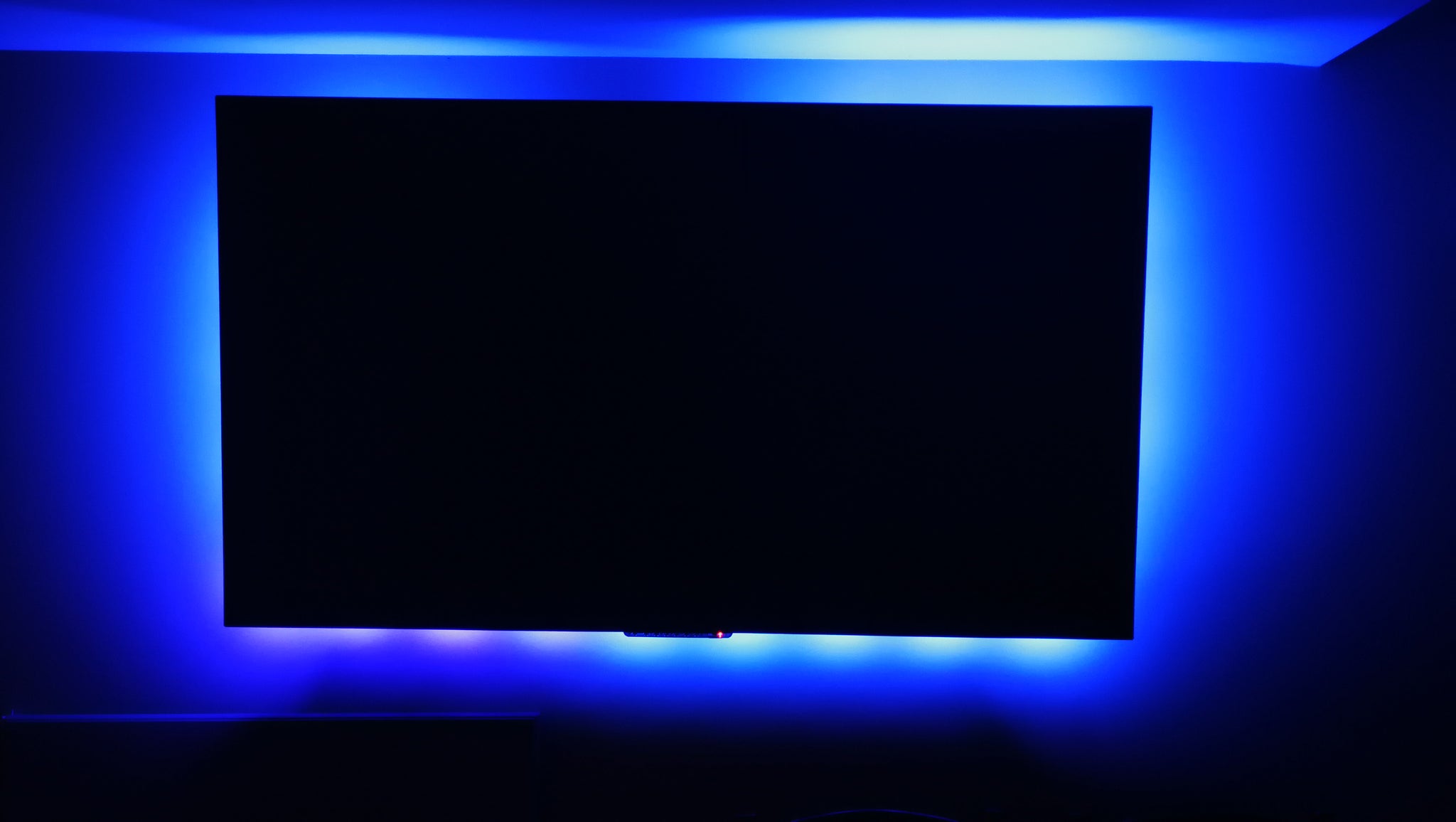 Hård ring Agnes Gray Prestigefyldte Blue TV Background LED light with wireless remote and UL Power Supply |  LEDUpdates