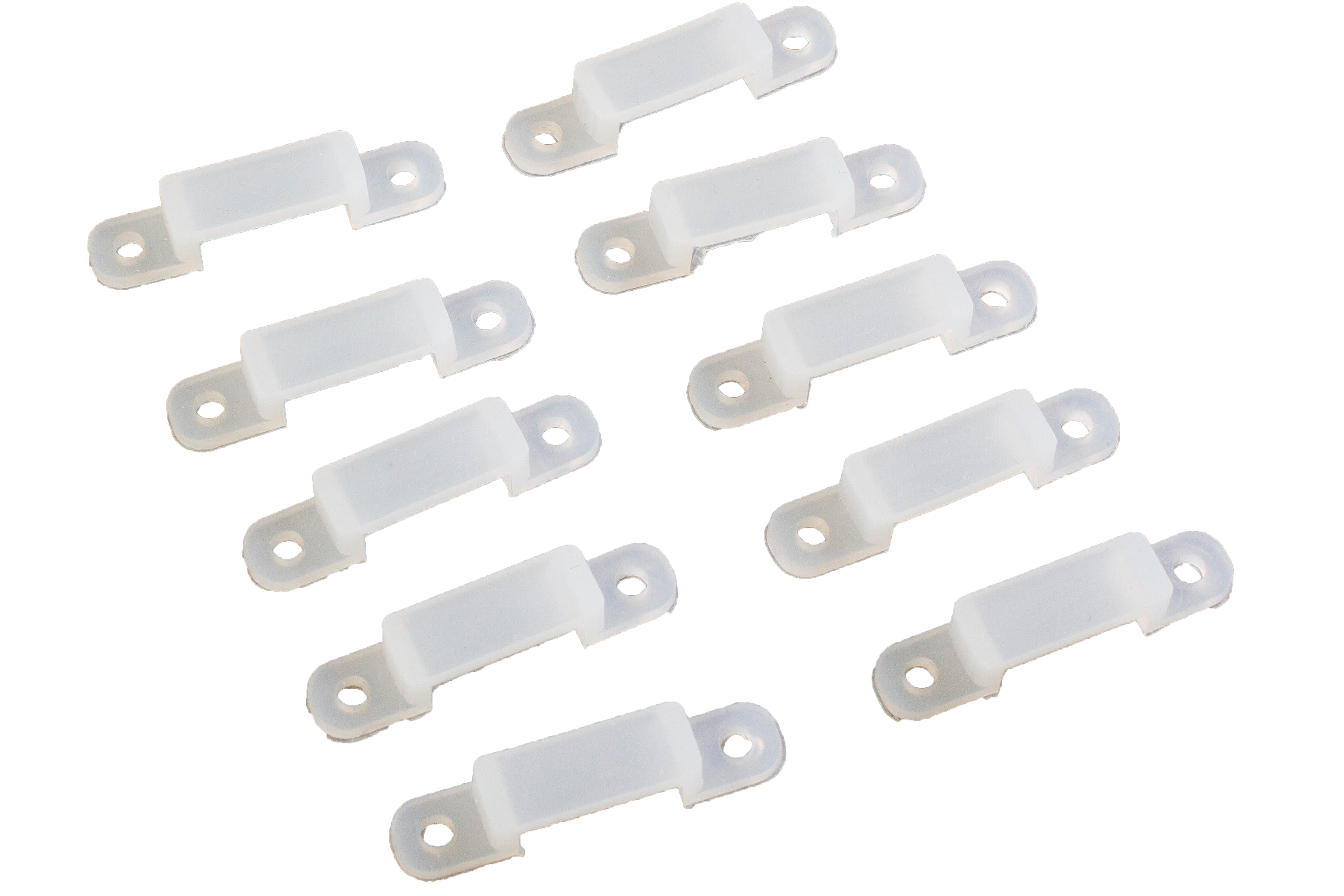 Befestigungsclips für LED-Strips 11,5 mm, 10er Blister