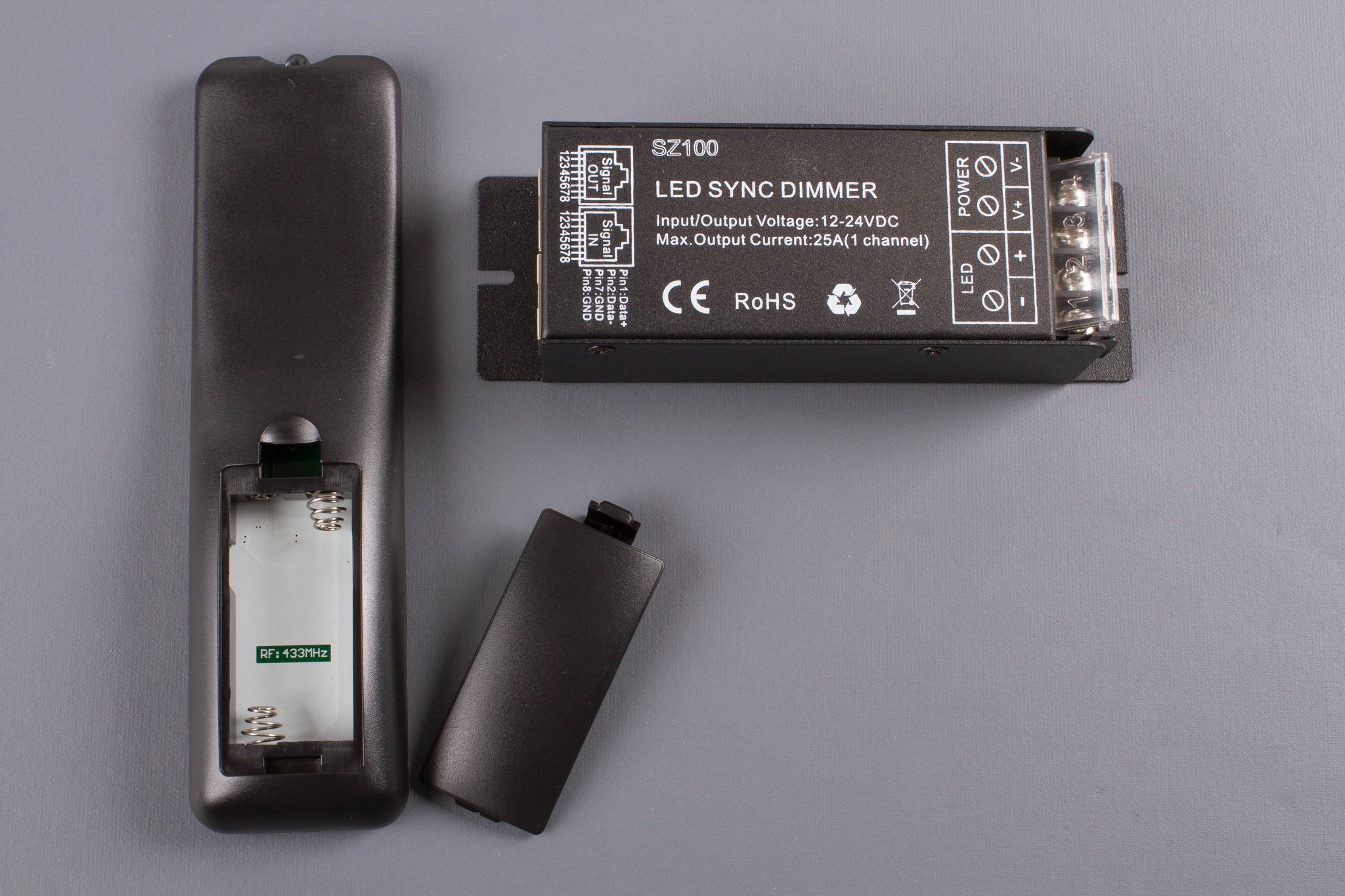 Single color Heavy Duty LED Light Controller 25 Amps 300w for power ...