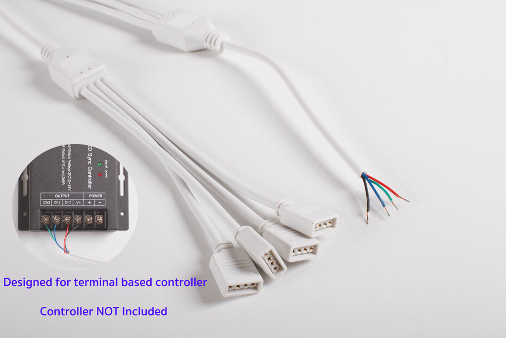 RGB Splitter Cable Terminal to 4 output