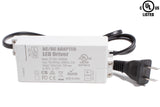 UL Listed 12V 6A 72w Terminal connection Low Profile Power Supply