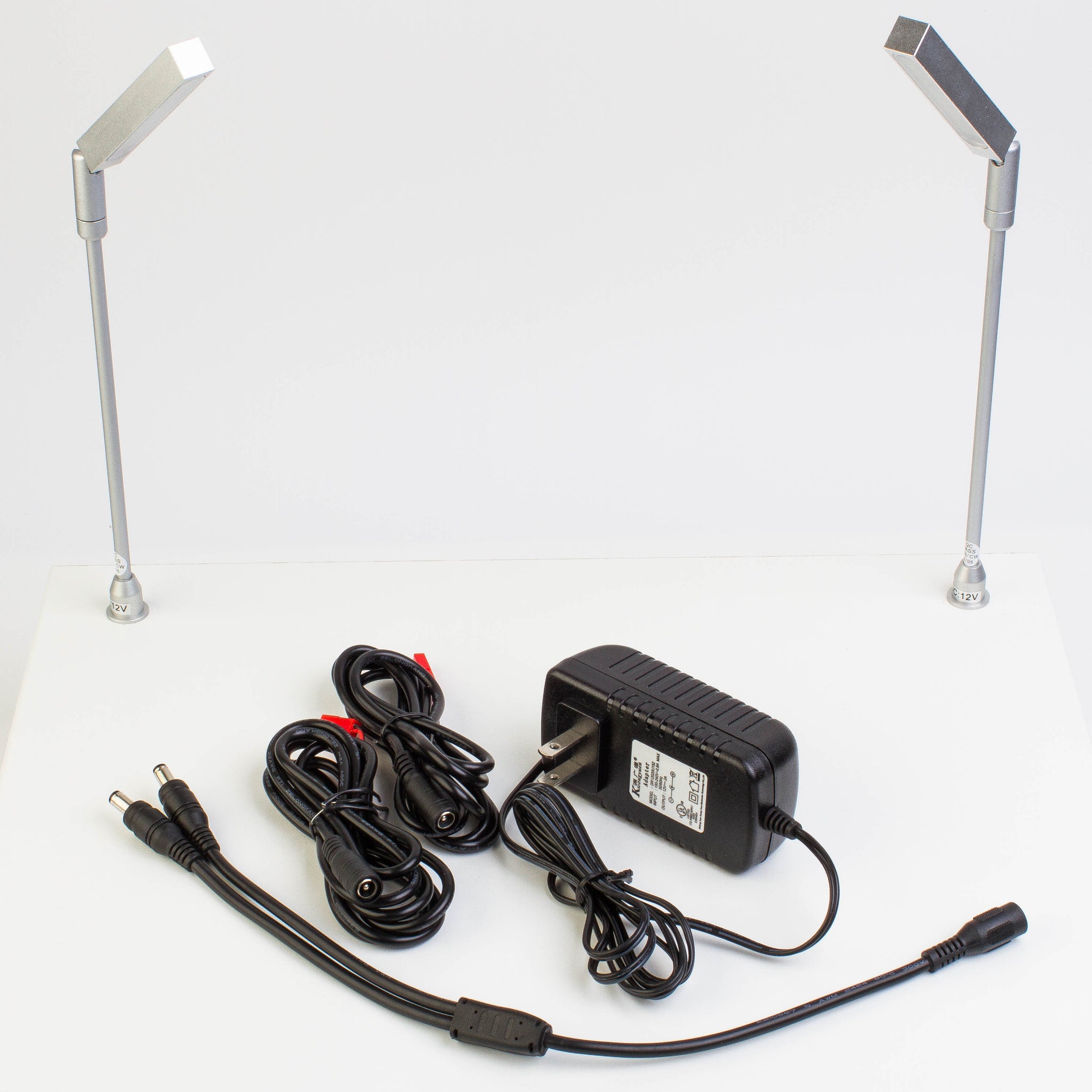 Model 60 Led Light Jewelry Showcase LED Pole light Model FY-60 silver | LEDUpdates