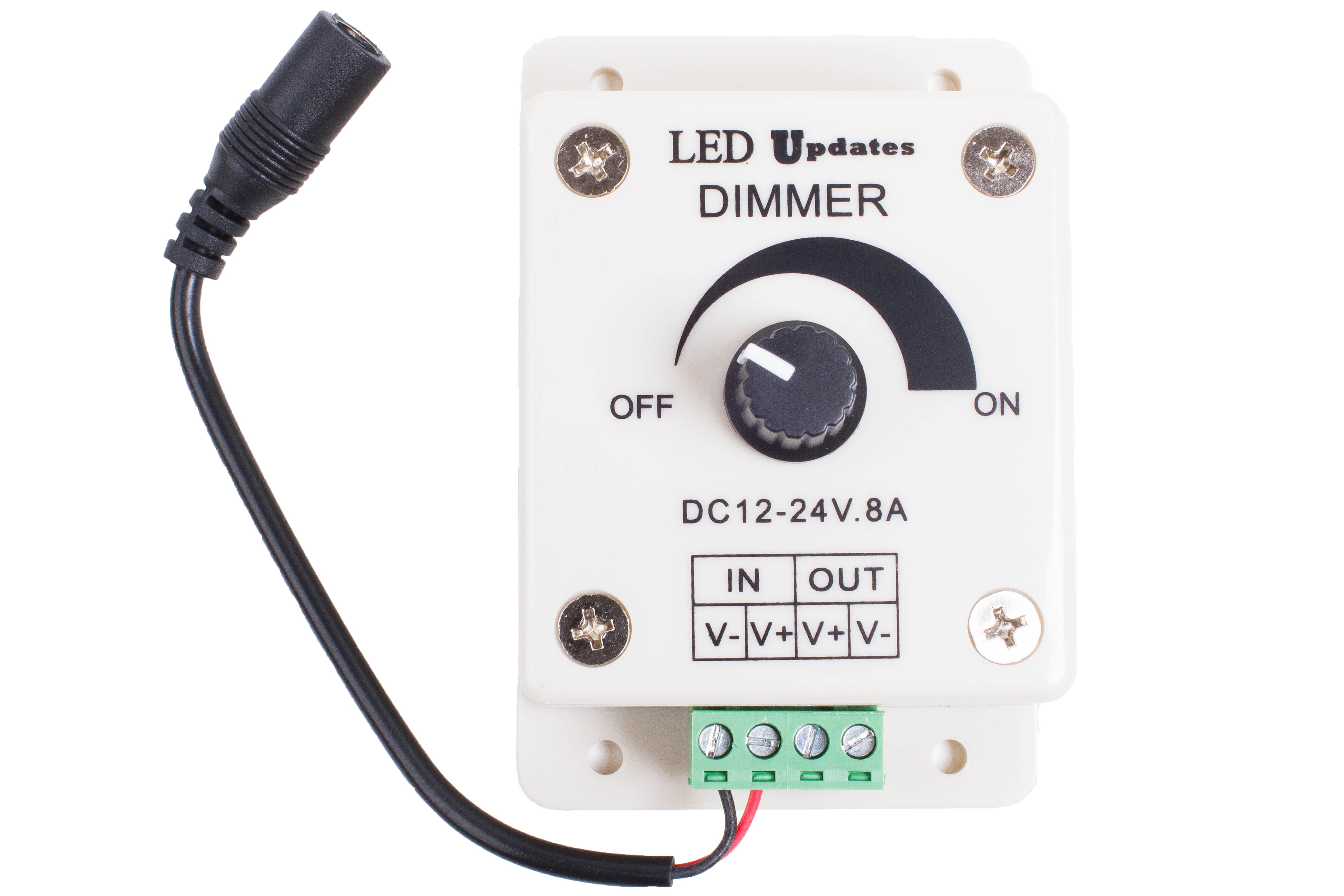 12V Inline Mini LED Dimmer for Single Color LED Strip