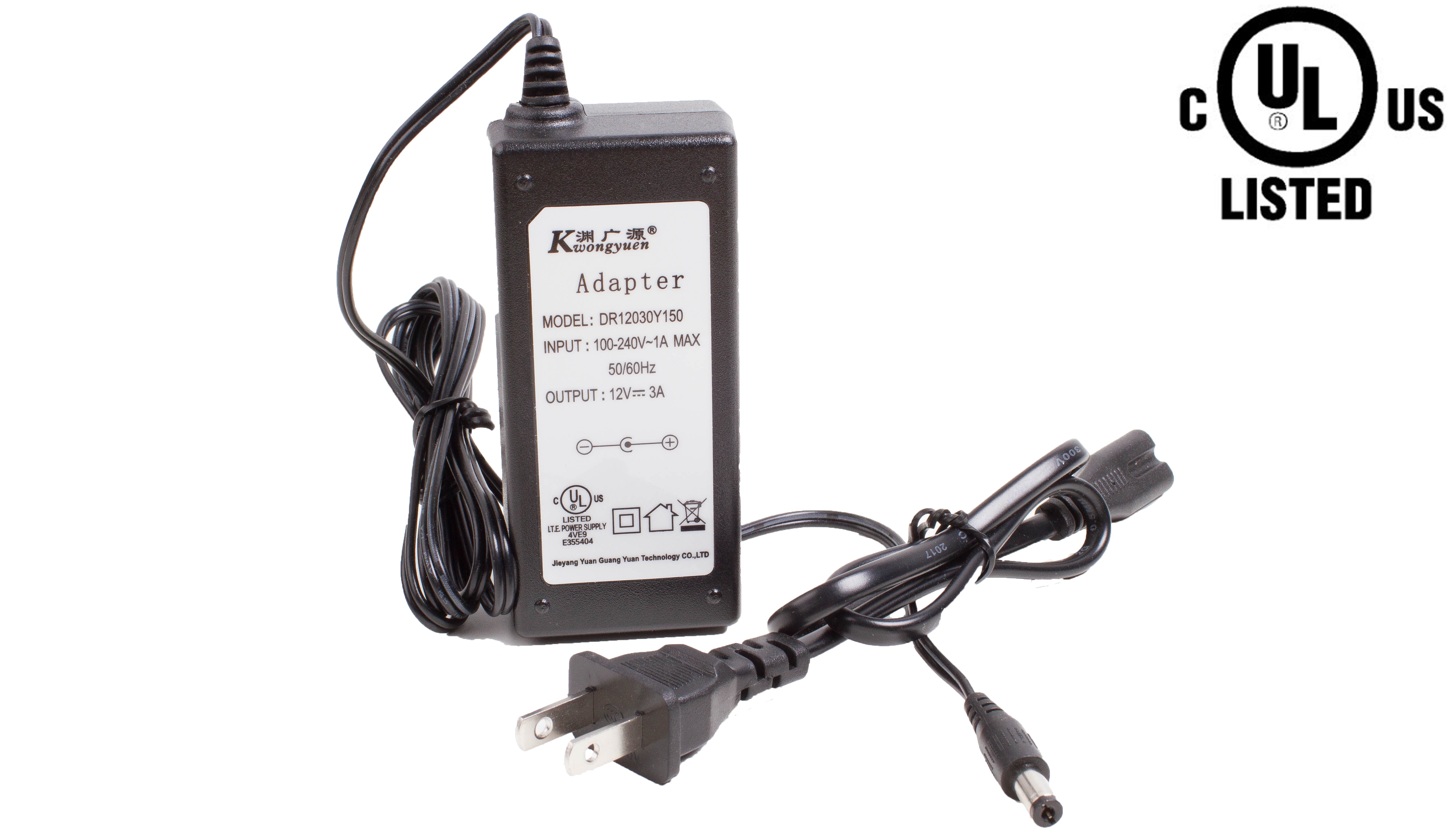 UL Listed 12v 3 Amps 36w Power Supply Driver