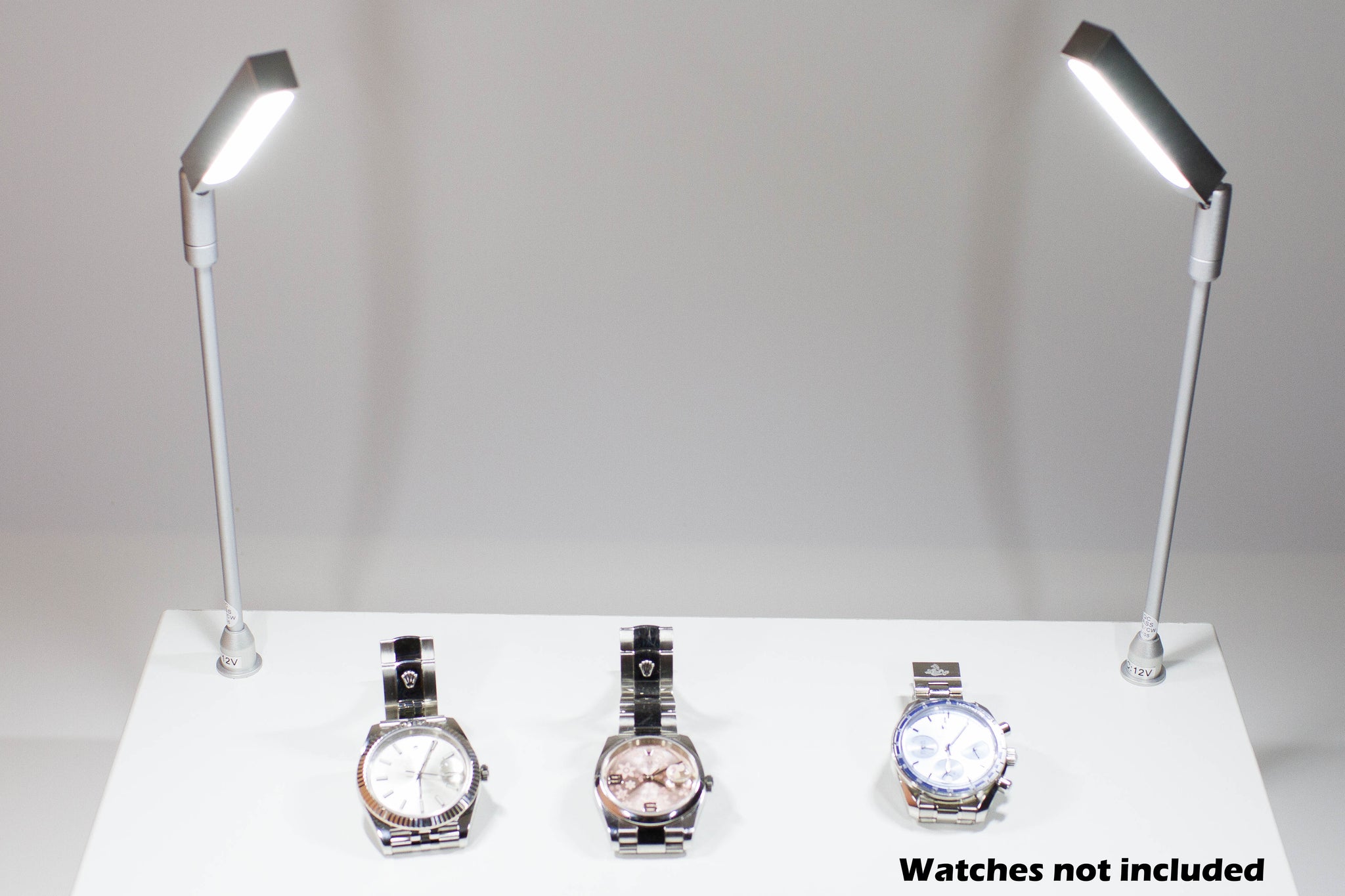 Model 60 Led Light Jewelry Showcase LED Pole light Model FY-60 silver | LEDUpdates