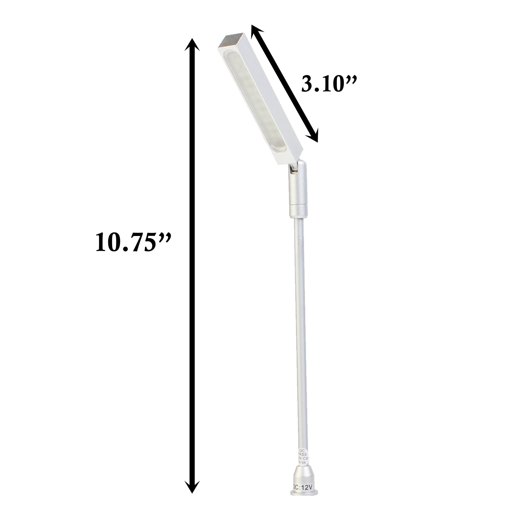 Model 60 Led Light Jewelry Showcase LED Pole light Model FY-60 silver | LEDUpdates