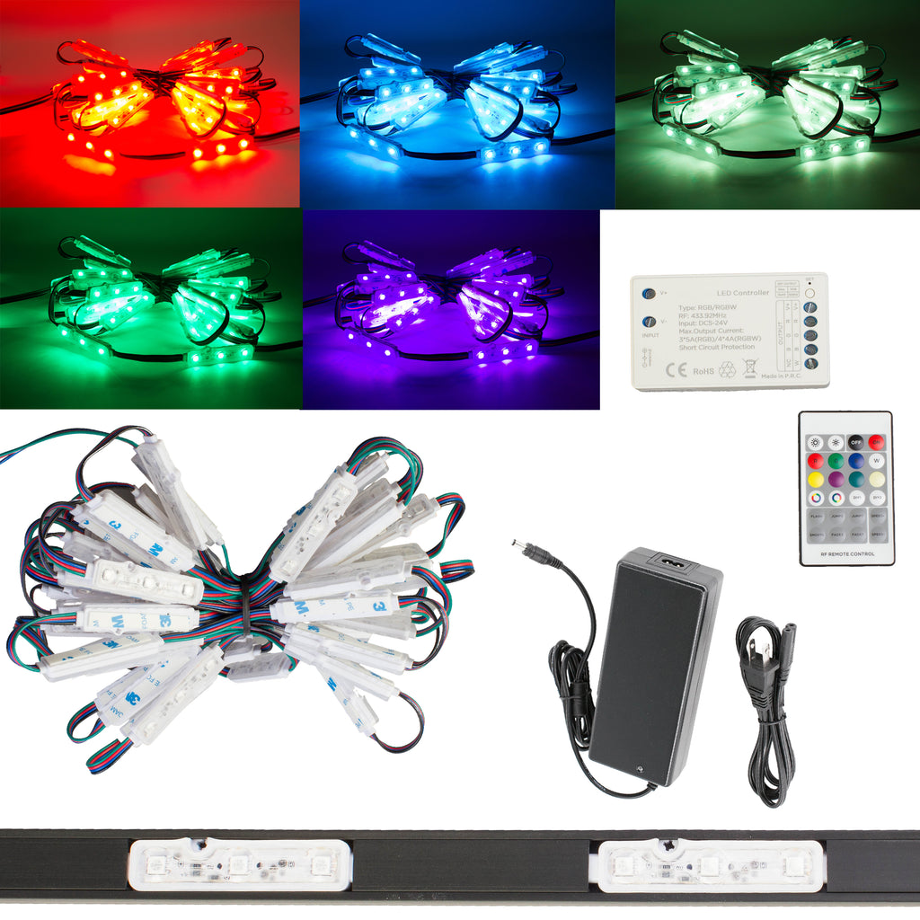 Storefront LED Track + Color Change RGB Z5050 Series Color Change LED Light