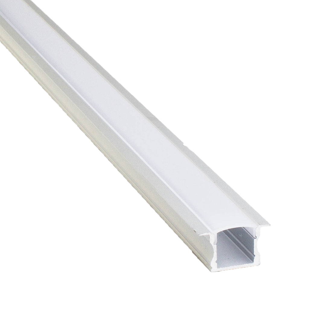40" Recessed Aluminum channel with cover for LED Strip light fit 6mm to 10mm (6pk)
