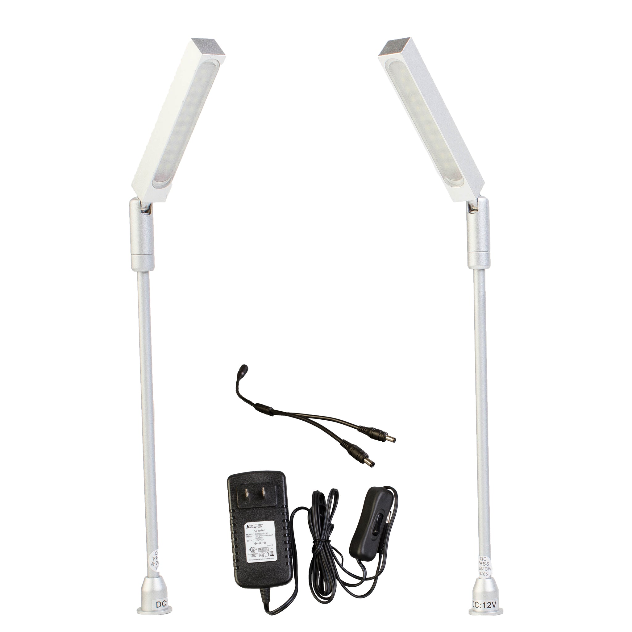 Model 60 Led Light Jewelry Showcase LED Pole light Model FY-60 silver | LEDUpdates