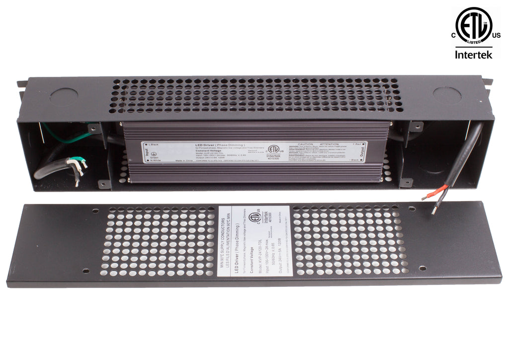ETL listed 24v 5 Amp 120w dimmable Power supply Driver
