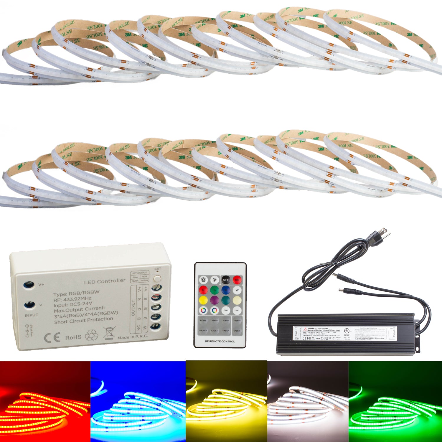 Super bright RGB COB dot LED Strip Light | LEDUpdates