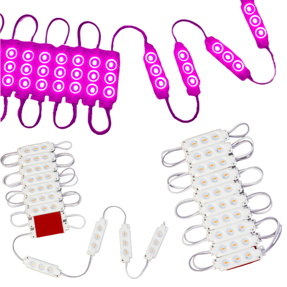Magenta Led Module Magenta Pink S5630 Injection LED Light Modules | LEDUpdates