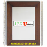2pcs 18" Makeup mirror White LED light C3014 Series with wireless remote dimmer - LED Updates